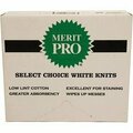 Merit Pro #10 8Lb Box Choice White Knit Rag, Green Label 01003